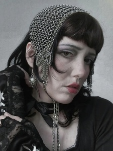 แถบคาดศีรษะ L chainmail เก็บถาวร-สแตนเลส-One-of-A-kind ทำด้วยมือชิ้น Mélissa - Product Image 1