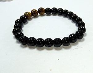 <b>Bracelet</b> <b>Black</b> Agate & Red jasper Beads Stone <b>Bracelet</b> Crystal Gemstone Fashion Jewelry Men and <b>Women</b> Gift Energy Meditation - Product Image 4