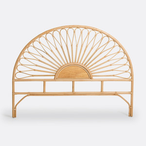 Tête de lit en rotin de qualité supérieure, design floral écologique, taille king size, prix usine. - Product Image 3