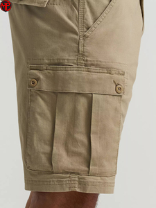 Shorts cargo pour hommes, écologiques, tissés, taille mi-haute, avec logo sur le devant, respirants, séchage rapide, multi-poches, décontractés, utilitaires, pour la randonnée en plein air - Product Image 4