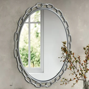 Designer Metal Decorative Home Decor New Design Living Room Golden Large <b>Rectangle</b> Shape <b>Wall</b> <b>Mirror</b> for Hotel Room - Product Image 4