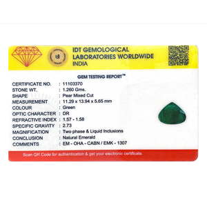 Loose Lab-Created Emerald 6.3 Carat-Synthetic Zambian Gemstone for Fine Jewelry 3mm Height - Product Image 4