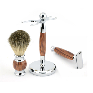 LEO BEAUTY PRO Men's Beard Beauty Set Badger Brush Metal Handle Safe <b>Shaver</b> Vintage Gift Box Clippers Barber Personal Care - Product Image 2