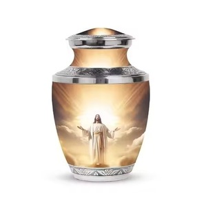 Urnas de cremación cósmica de metal para cenizas humanas para adultos para entierro funerario urnas de cremación en el hogar para cenizas humanas (negro) - Product Image 4