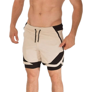 New Summer Men Double <b>Layer</b> Shorts Fast Dry Running Training Fitness Sportswear Sweat Shorts Sports Workout Shorts - Product Image 1