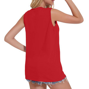 Camiseta sin Mangas para Mujer, Estilo Contemporáneo, Diseño Moderno, Tejido Acanalado, Deportiva, Hermosa, para Uso en Exteriores - Product Image 2