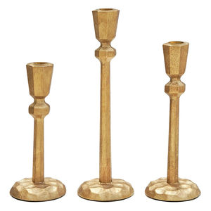 Ensemble de 2 chandeliers en métal doré style moderne, en laiton, pour mariage, Noël, décoration de table de dîner - Product Image 5