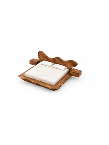 Base de Cama de Madera Maciza, Diseño Moderno y Minimalista, Acabado Natural Duradero, Muebles de Dormitorio para Hogar y Hotel - Product Image 4