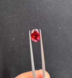 Natural Red Garnet January Birthstone IGI Certified Oval Cut 5x7-8x10mm Loose Gemstone AA Quality Color Play Luxury Jewelry - Product Image 1