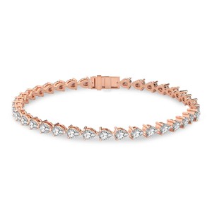 Stylish And Trendy 18k <b>SOLID</b> <b>Gold</b> White <b>Gold</b> Serene Pear Lab Diamond Tennis Bracelet IGI Certified Vs1 Quality Bracelet For Girl - Product Image 4