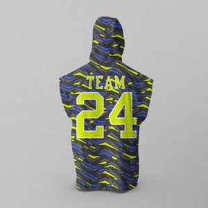 Conjunto de Jersey Personalizado con Capucha y sin Mangas 7V7 con Número 24 y Estampado Geométrico, Ropa Deportiva Ajustada para Hombre, para Todas las Temporadas - Product Image 4