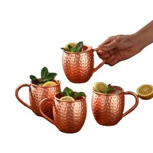 Taza de Cobre Puro Hecha a Mano con Diseño Pintado a Mano, Apta para Alimentos, Tapa Antiderrames, Aislamiento al Vacío, Colores y Logotipo Personalizables - Product Image 5
