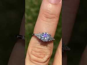Anillo de compromiso y boda de oro macizo de 9k/10k/14k con diamante cultivado en laboratorio, diseño de celosía, claridad VS1, de Gema Creative Natural - Product Image 6