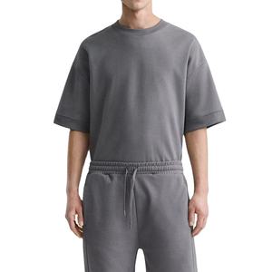 Wholesale Men Summer Short Shirt Set High Quality Oem Service Terry Polyester/Cotton Breathable Quick Dry Plus Size <b>Drop</b> - Product Image 5