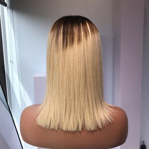 Precio al por mayor 100% Raw Virgin Vietnamese Human Lace Wig Weft Straight Ombre Ash Color Super Double Drawn Extensiones de cabello - Product Image 1