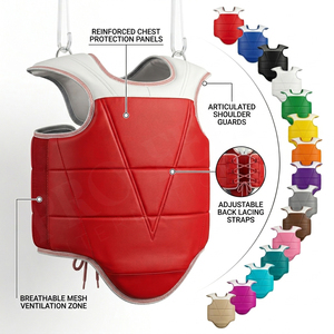 Protector de Pecho para Artes Marciales OEM ODM, Cómodo, Acolchado, para Taekwondo, Karate, MMA y Entrenamiento de Boxeo - Product Image 1