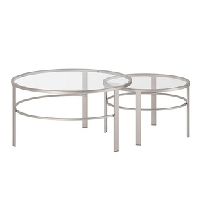 Stylish Metal <b>Nesting</b> <b>Table</b> With Marble Top Set Unique Design Home Furniture Space Saving Multi Purpose <b>Tables</b> - Product Image 2