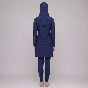 Ensemble Burkini Modeste 4 Pièces pour Femme, Manches Longues, Grande Taille, Maillot de Bain, Leggings, Tenue de Plage Active, Décontractée, Respirante, Écologique - Product Image 5