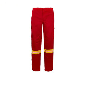 Veste et pantalon de travail réfléchissants haute visibilité, résistants à la chaleur, de haute qualité, lavables, en coton, avec bandes réfléchissantes - Product Image 6