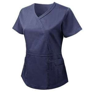 Vêtements d'hôpital de haute qualité en gros, uniformes infirmiers unisexes, dernier design, confortables, extensibles, tricotés, manches courtes - Product Image 6