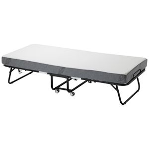 Cama Plegable Tamaño Individual de 31 x 75 Pulgadas con Estructura Metálica Resistente y Colchón de Espuma Viscoelástica de 31 x 75 Pulgadas - Product Image 1