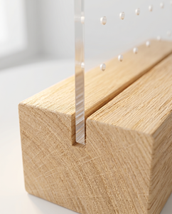 Acrylic Earrings Display Stand with Wooden Base Portable Customizable Color & OEM Design for Jewelry Display - Product Image 2