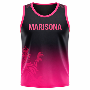 Camiseta de Baloncesto Personalizada OEM, Etiqueta Privada, Bordada y Sublimada, Tallas Grandes, 100% Poliéster, Uniforme de Equipo para Clubes, Escuelas y Equipos - Product Image 3