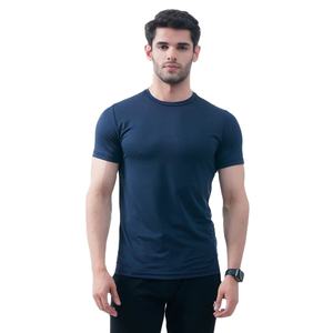 OEM hombres Muscle Fit camiseta 230 GSM poliéster algodón hombres entrenamiento compresión térmica Jersey manga corta Slim Fit camisetas - Product Image 1