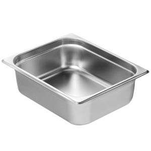 Set da 8 teglie gastronorm 1/2 in acciaio inox anti-inceppamento, spessore 0,8 mm, per uso commerciale e alberghiero, profondità 4 pollici, con coperchio, per cucina professionale - Product Image 4
