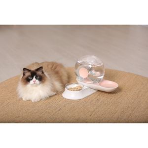 Distributore d'Acqua e Ciotola per Cibo Automatico 2-in-1 a Gravità per Animali Domestici, a Forma di Lumaca, con Filtro Integrato - Product Image 6