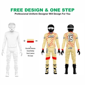 ชุดแข่งรถมอเตอร์ไซค์ MTB AVT พิมพ์ลายซับลิเมชั่นคุณภาพหรูหราสำหรับผู้ชายและผู้หญิง ดีไซน์ทันสมัย พิมพ์ลายซิลิโคนบนผ้า MX Racing Suit - Product Image 2