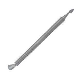 Empujador de Cutículas Profesional de Doble Extremo de Acero Inoxidable con Acabado Satinado, Cuchara Ancha, Herramienta de Precisión para Limpiar Cutículas - Product Image 5