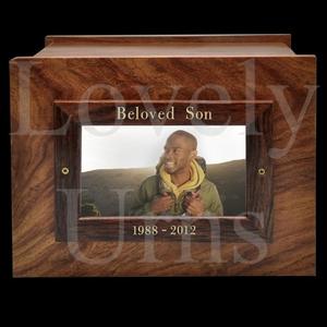 Urna de madera para cremación de adultos, tamaño mediano, para guardar cenizas, recuerdo conmemorativo, venta al por mayor. - Product Image 6