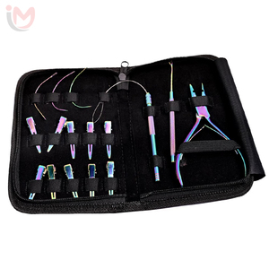 Kit d'extension de cheveux en acier inoxydable de haute qualité, durable, avec logo personnalisé imprimé, mini-set de salon OEM - Product Image 2