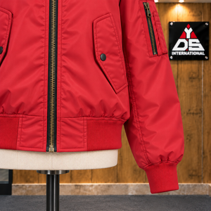 <b>Women</b> Bomber Jacket Lightweight <b>Windbreaker</b> Casual Outerwear Ribbed Bottom Long Sleeves Side Pockets Casual Fit - Product Image 6