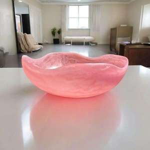 <b>Resin</b> Cutleries and Unique Decorative Products Customizable Handmade <b>Resin</b> Bowl with Emerald <b>Epoxy</b> <b>Resin</b> - Product Image 2
