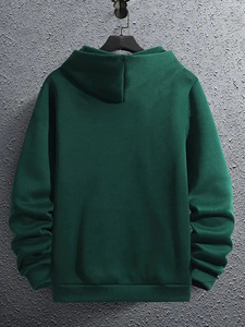 Sweat à capuche épais délavé à l'acide, coupe oversize, style streetwear, pour homme, avec logo personnalisé, en molleton de coton premium, décontracté - Product Image 3