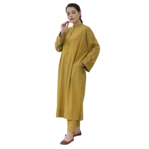 chinese dress ladies AUTUMN EMBROIDERY LONG DRESS / long dresses – nivike