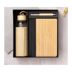 Promotional Business Style PU Leather <b>Gift</b> <b>Set</b> Customized Color Embossed Printing Personalization Pen Insulated Coffee Tumbler - Product Image 4