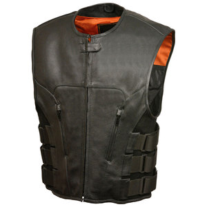 Gilet en cuir véritable pour homme, best-seller, prix raisonnable, nouveau style, vente en gros, streetwear tendance, gilet en cuir pour homme - Product Image 3