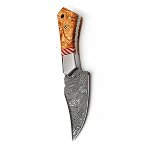 Couteau à désosser de haute qualité, 6 pouces, en acier Damas, avec étui en cuir - Product Image 5
