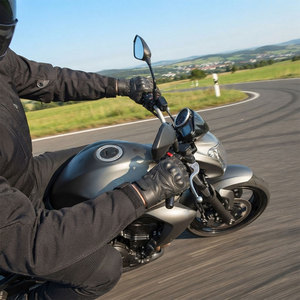 Guantes de Motocicleta para Hombre, Protección Completa para los Dedos, Antideslizantes, Protección para la Palma, Ajuste Flexible, Accesorios para Carreras en Carretera al Aire Libre - Product Image 6
