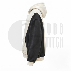 Sudadera con Capucha Oversize Personalizada con Bloques de Color, 450 GSM, de Algodón Grueso, Estilo Urbano, Fabricante OEM ODM - Product Image 2