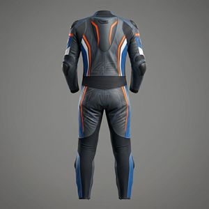 Traje de Motociclismo de Cuero para Hombre, Manga Larga, con Diseño Transpirable e Impresión del Número 42, para Todas las Temporadas - Product Image 2