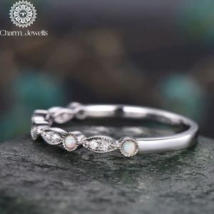 Anillo de Compromiso y Eternidad para Mujer Charm_Jewells, Chapado en Oro Rosa, con Moissanita, Engaste de Puntas, Estilo Clásico - Product Image 5
