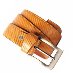 Ceinture en cuir classique avec ajustement réglable et finition lisse, idéale pour les tenues professionnelles, décontractées et le quotidien - Product Image 5