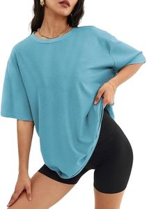 Solid Cross-Border Export Spring Summer New Collection Women's Casual Short-Sleeved <b>Butterfly</b> Sleeve Loose Knitted T-Shirt <b>Tops</b> - Product Image 4