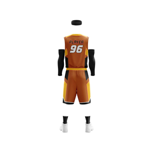 Ensemble de sport de basketball unisexe sans manches avec maillot et short réversibles Good View Industries GW-017 Nom d'équipe personnalisable - Product Image 6