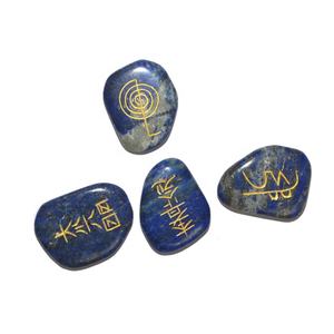Cristal de guérison naturel, pierre indienne, agate noire, Usui Reiki, symbole Reiki blanc, en ligne - Product Image 2