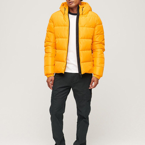 Men Puffer <b>Jacket</b> Premium Insulated Winter Coat Lightweight Quilted Padding Breathable Warm Comfortable Outerwear For Hiking - Product Image 1